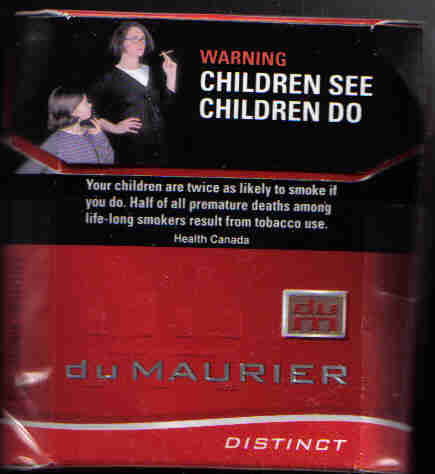 Du Maurier Distinct Light 25s cigarettes hard box